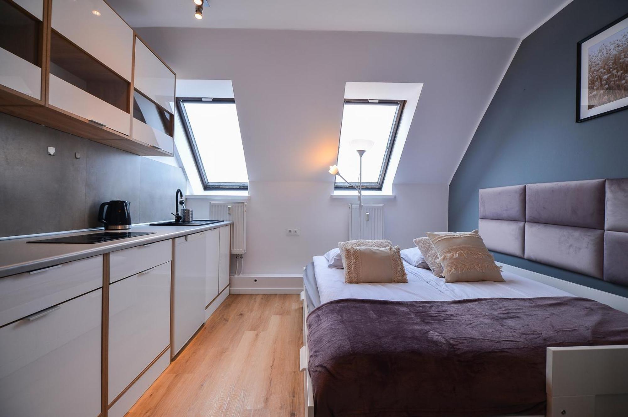 Citystay Brzezno Studio 3 Min Do Plazy Гданьск Экстерьер фото